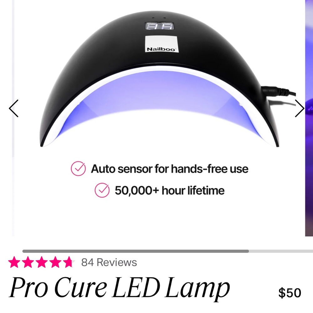 Nailboo pro cure lamp